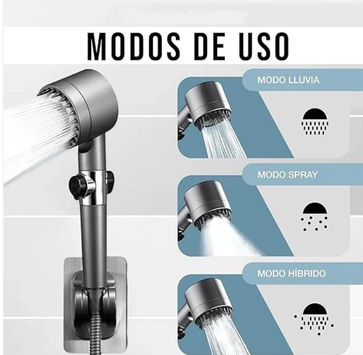 🚿 DUCHA MASAJEADORA DE ALTA PRESIÓN
