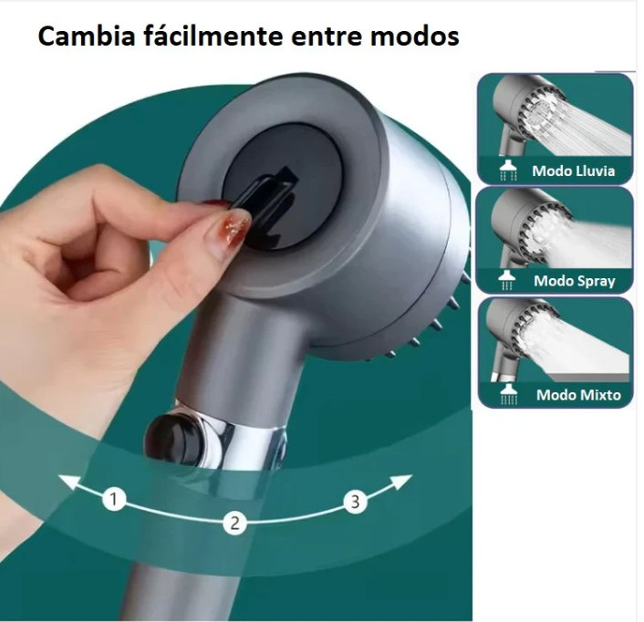 🚿 DUCHA MASAJEADORA DE ALTA PRESIÓN