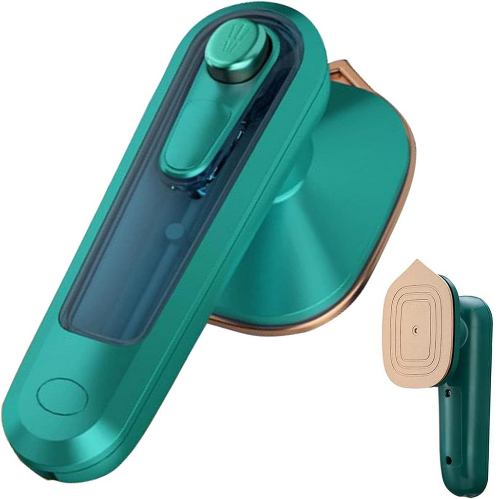MINI PLANCHA ELÉCTRICA A VAPOR VERDE – COMPACTA, RÁPIDA Y VERSÁTIL