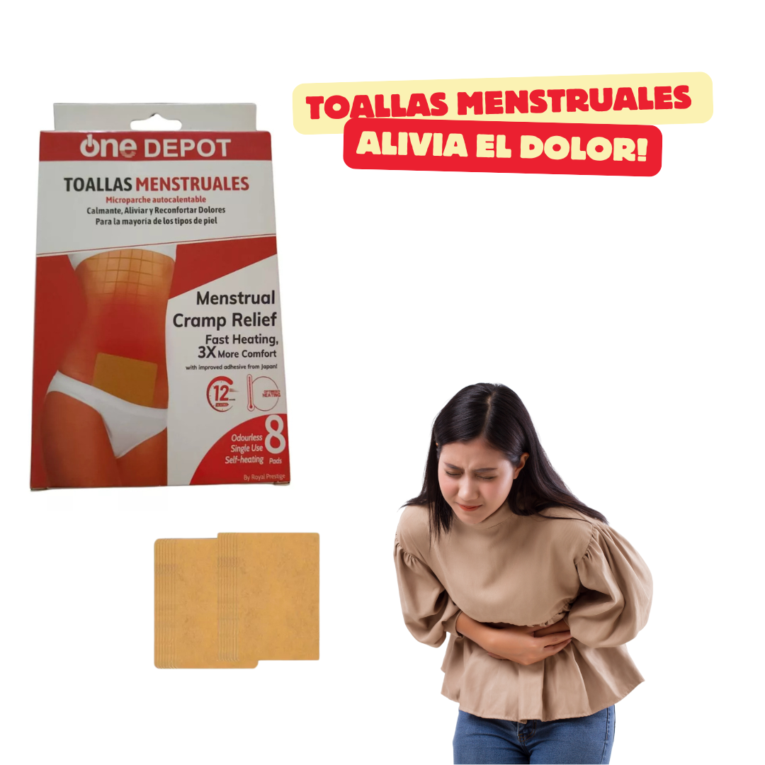 ✨ PACK 8 TOALLAS MENSTRUALES ALIVIA EL DOLOR ✨